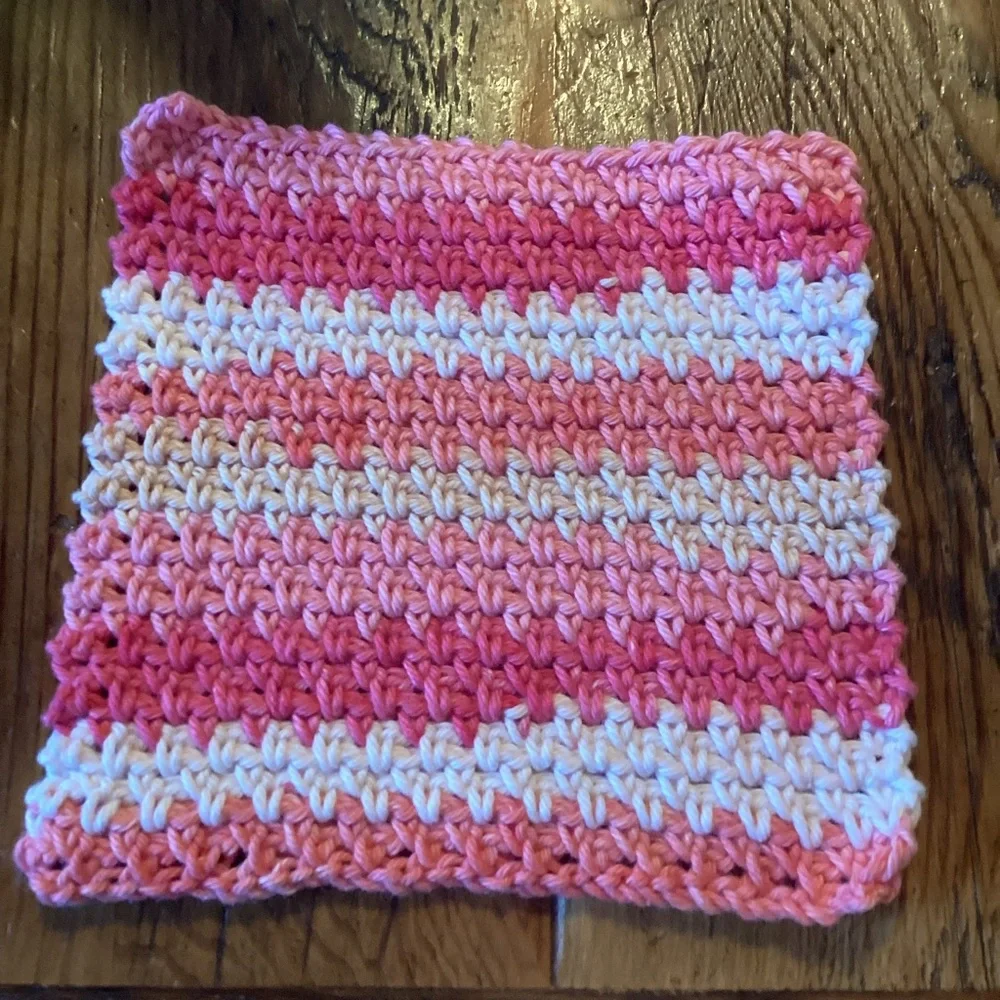 Handmade Kitchen Washcloths - crocheted - set of 4 in bright colors